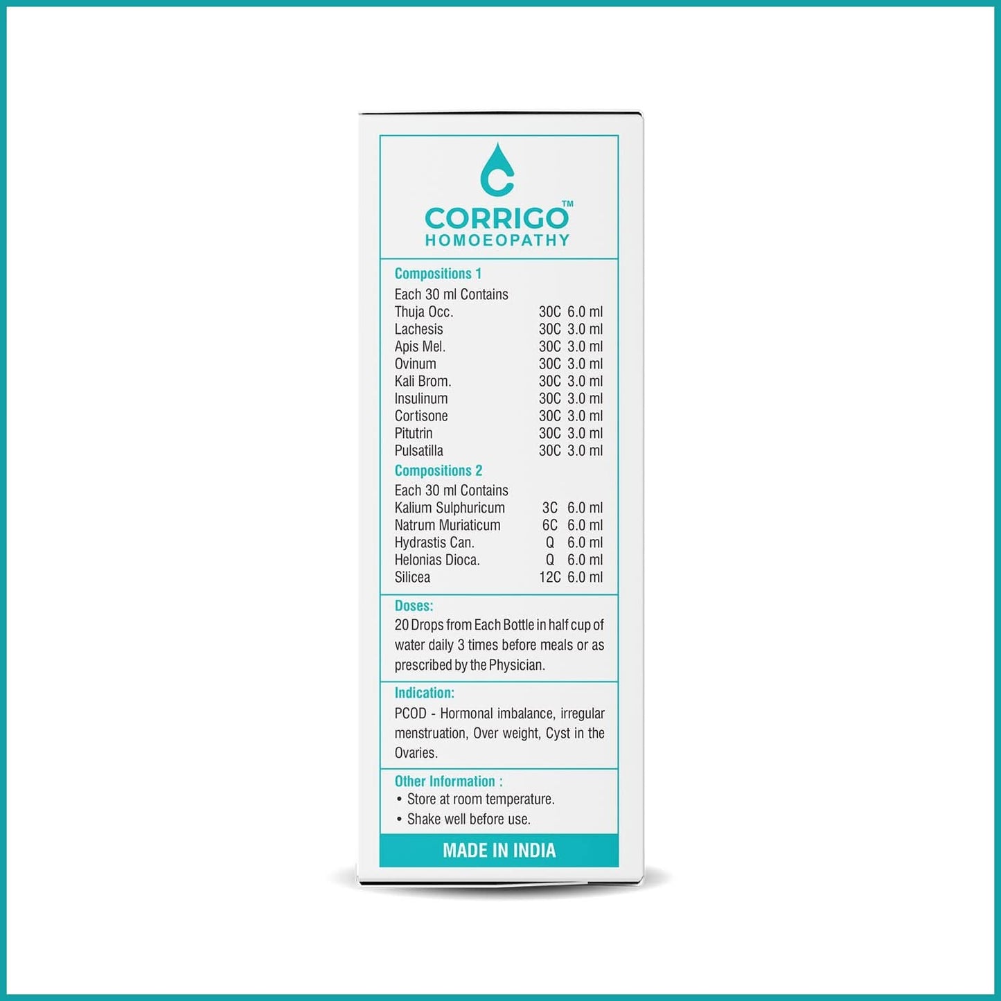 Mensolac PCOD Drops - Corrigo Homoeopathy
