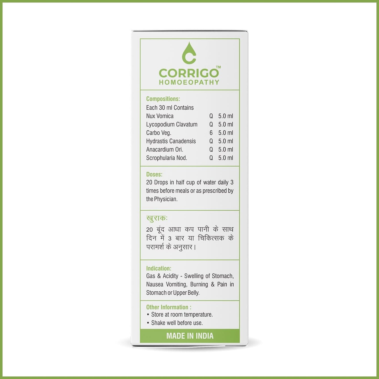 Gas & Acidity - Corrigo Homoeopathy