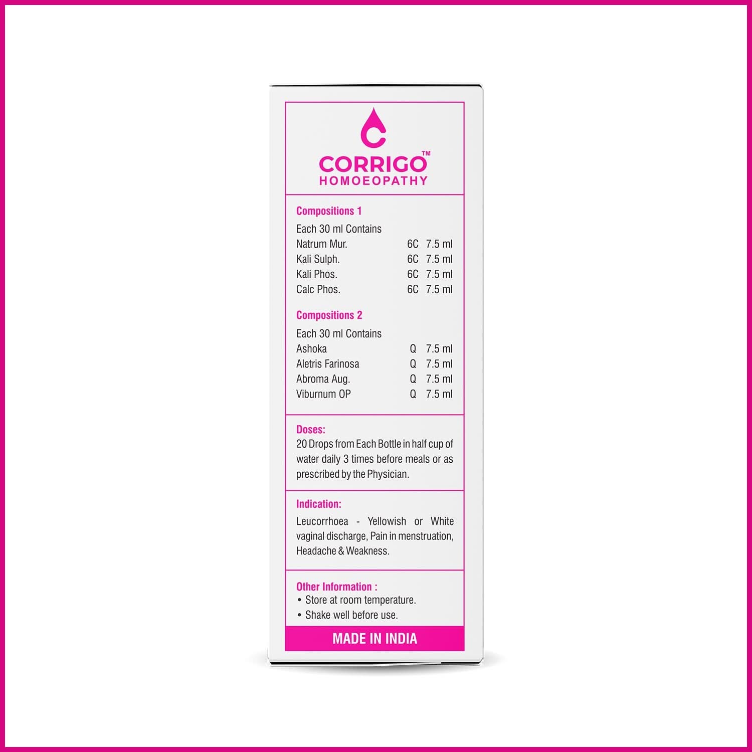 Leucorrhoea Drops - Corrigo Homoeopathy