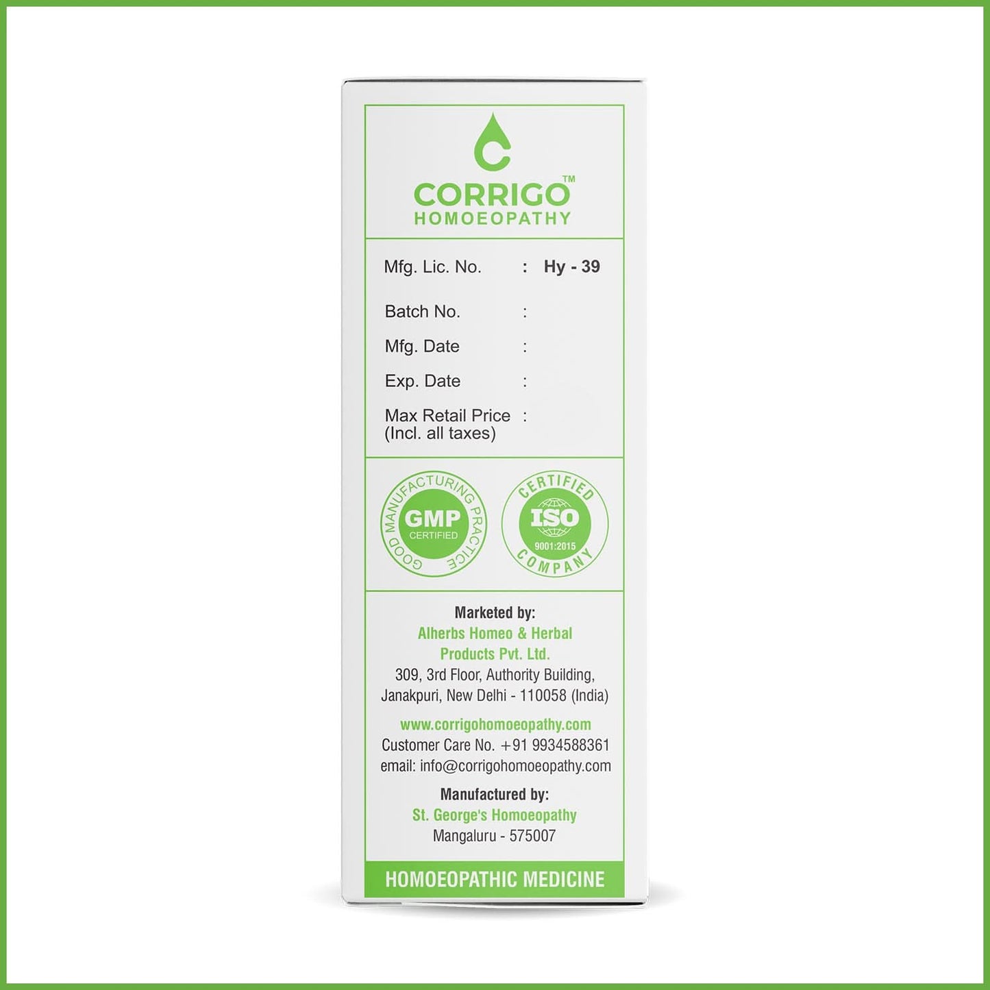 Orthocor Drops - Corrigo Homoeopathy