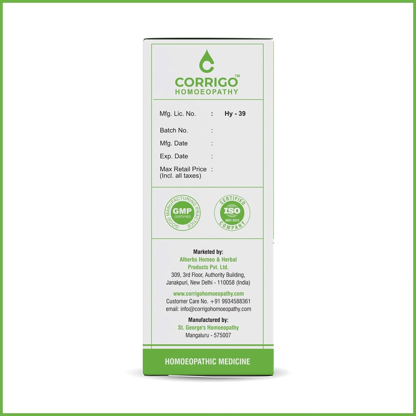 Orthocor Oil - Corrigo Homoeopathy