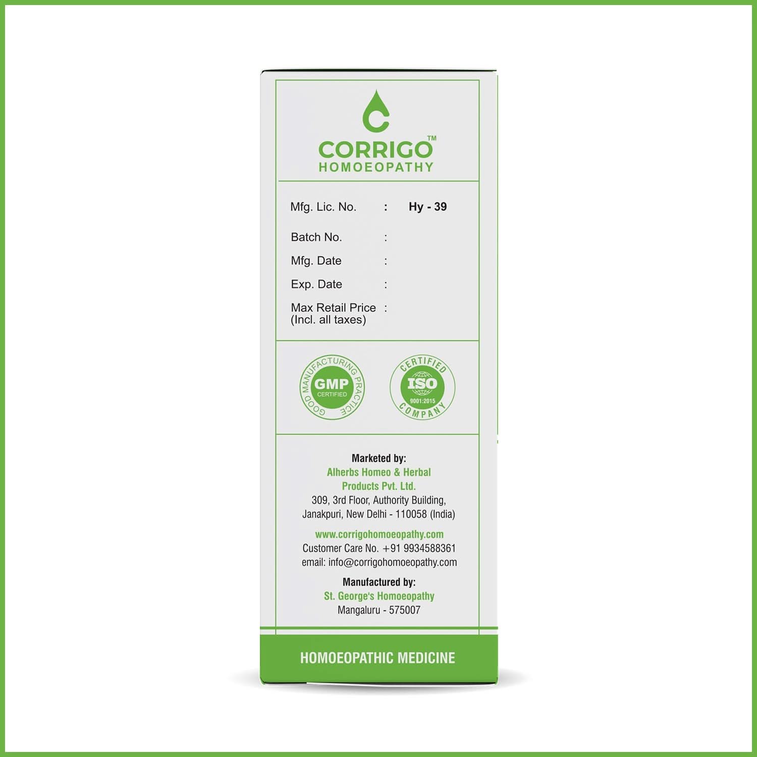 Orthocor Oil - Corrigo Homoeopathy