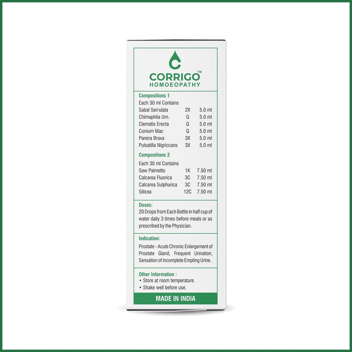Prostate Drops - Corrigo Homoeopathy