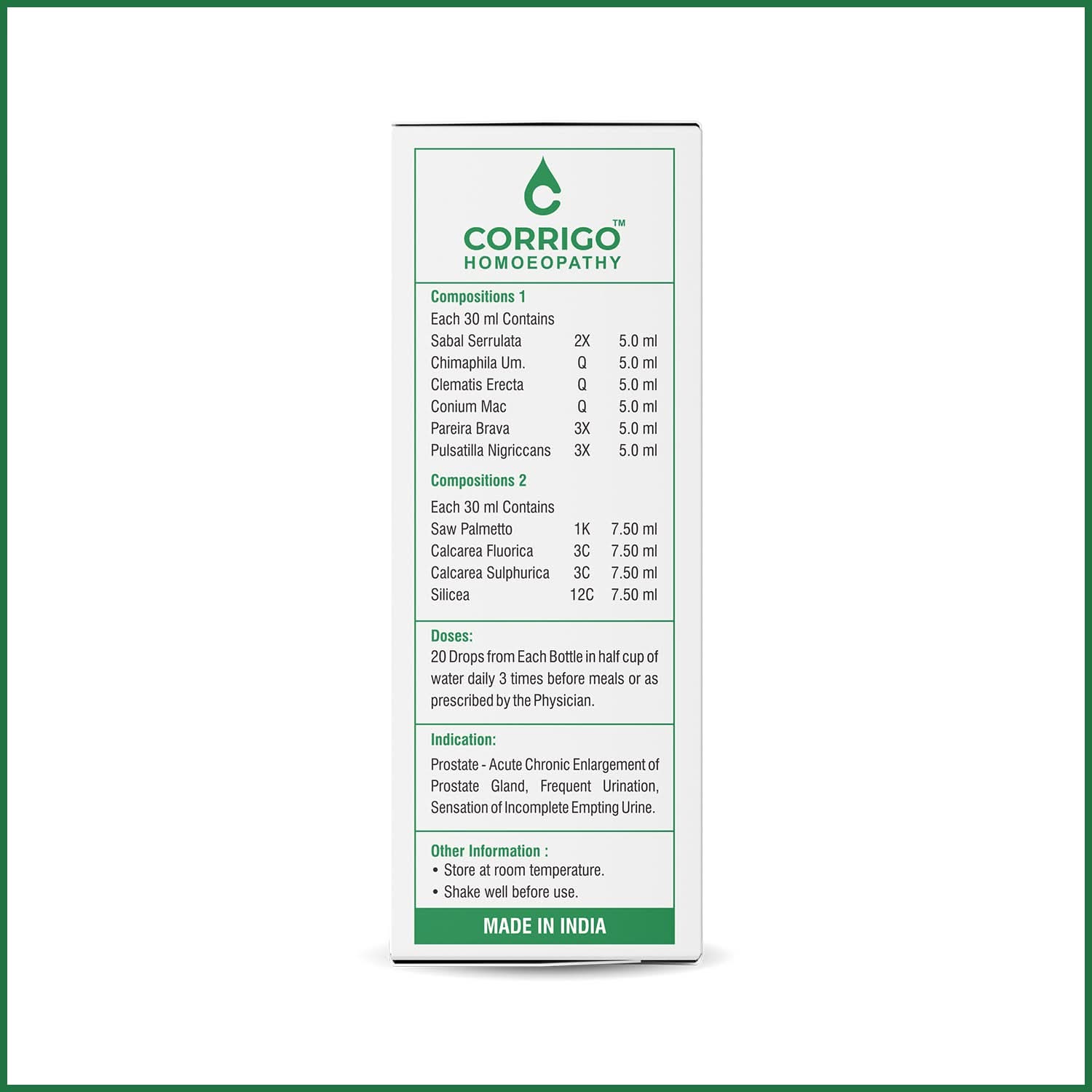 Prostate Drops - Corrigo Homoeopathy