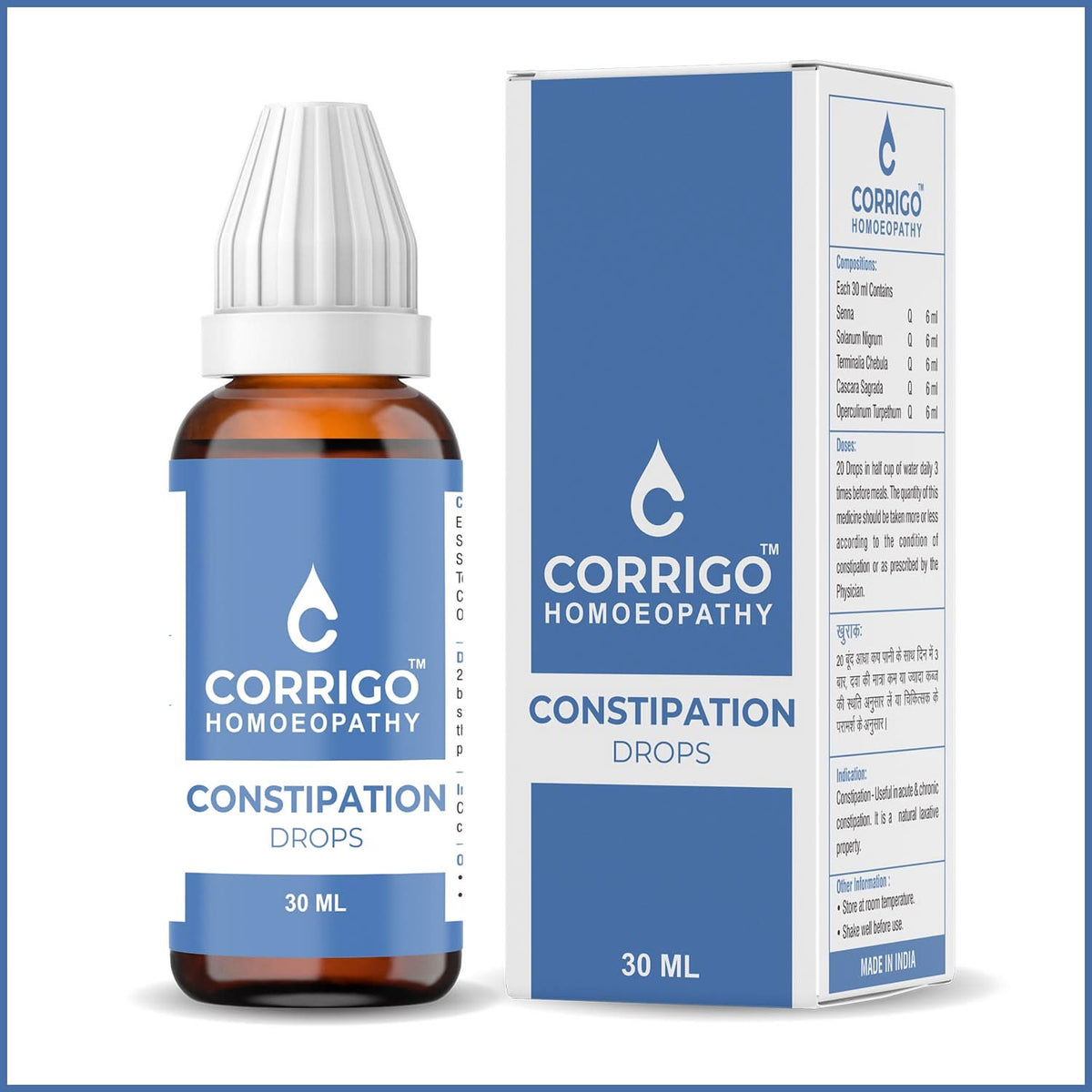 CORRIGO Constipation Drops - Homeopathy Medicine for Constipation