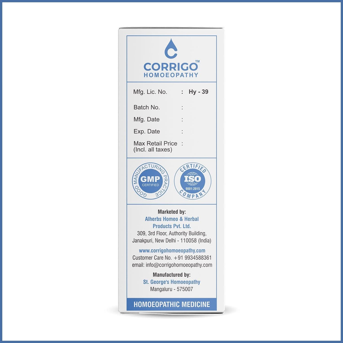 CORRIGO Homeopathic Constipation Drops