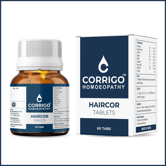 CORRIGO Haircor Tablets - Homeopathy Medicine for Hair Fall