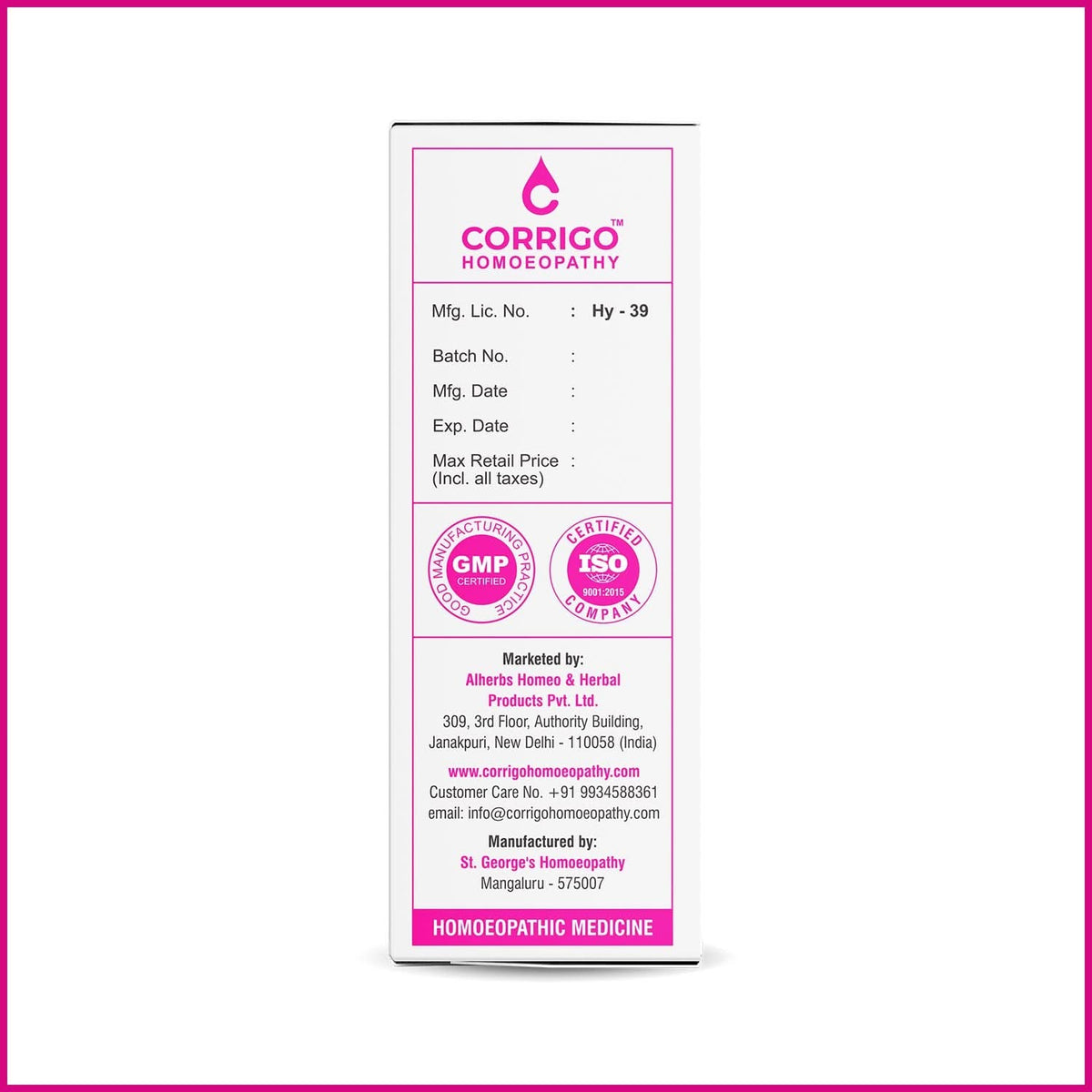 CORRIGO Leucorrhoea Homeopathic Drops for Excessive Vaginal Discharge