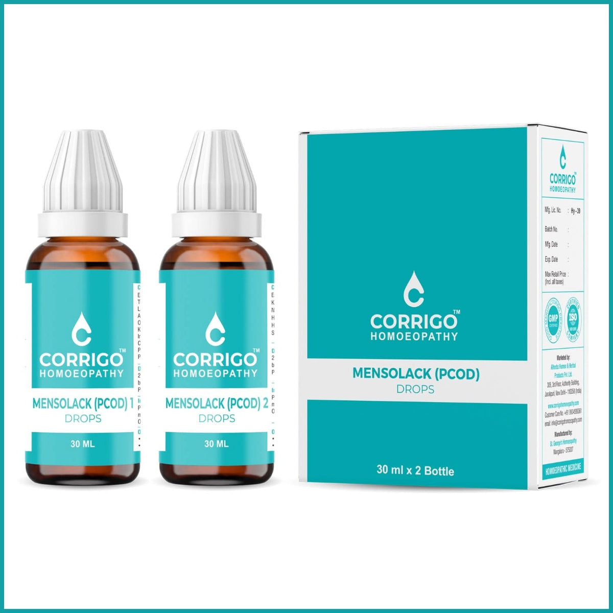 CORRIGO Mensolack PCOD Drops - Homeopathy Medicine for PCOD