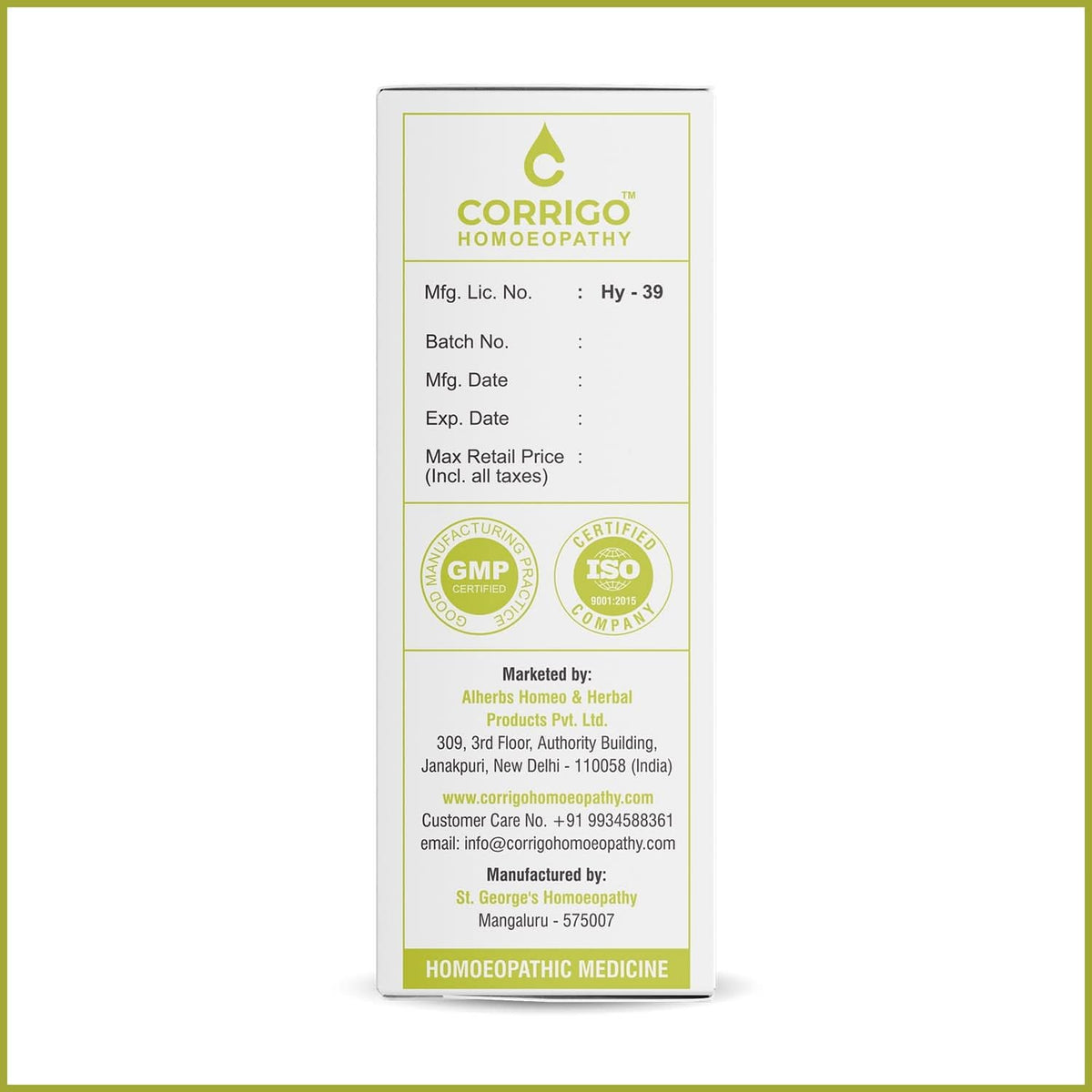 CORRIGO Thyrocor Homeopathic Drops for Thyroid Health