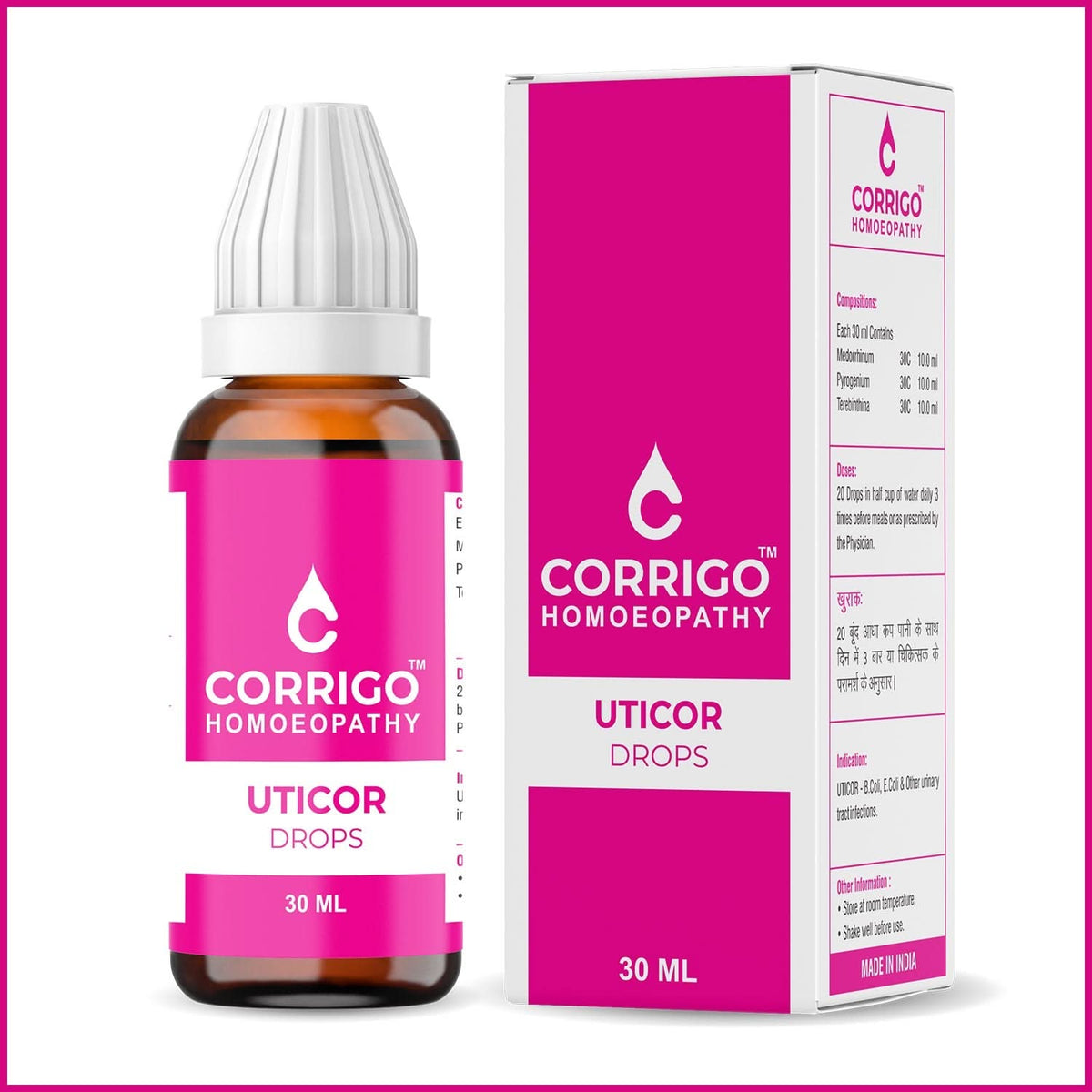 CORRIGO UTICOR Drops - Homeopathy Medicine for UTI
