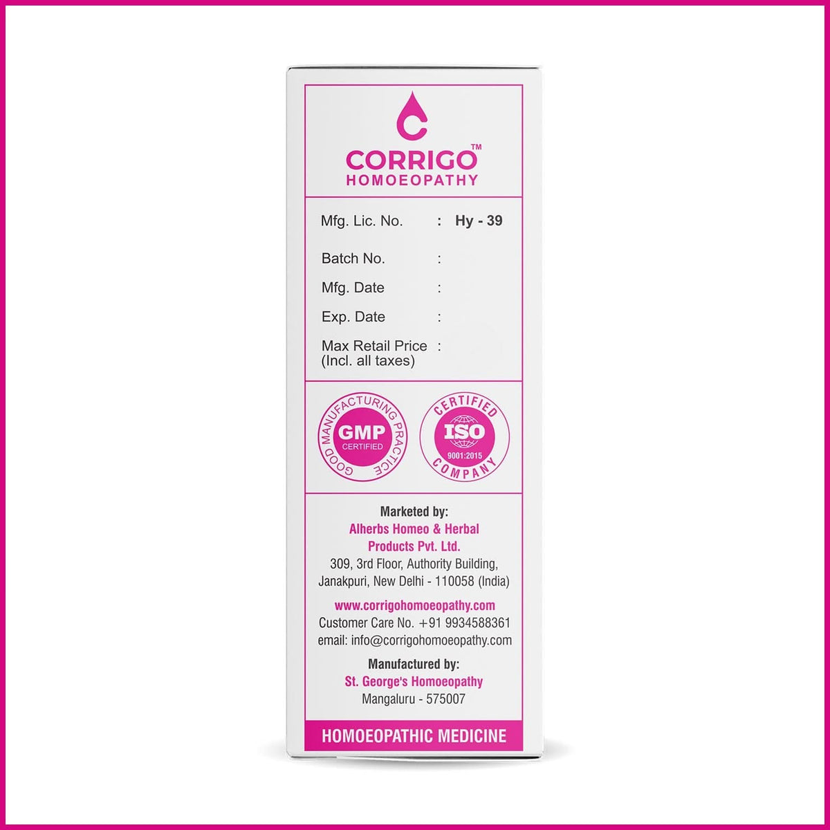 CORRIGO UTICOR Homeopathic Drops for Urinary Tract Discomfort